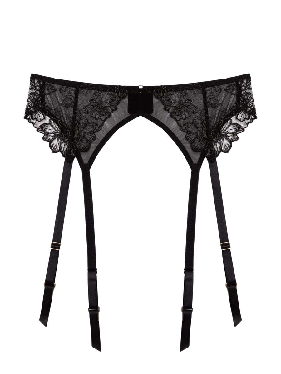 Marlowe Floral Embroidered Garter Belt by Playful Promises | VienneMilano Marlowe Floral Embroidered Garter Belt by Playful Promises | VienneMilano