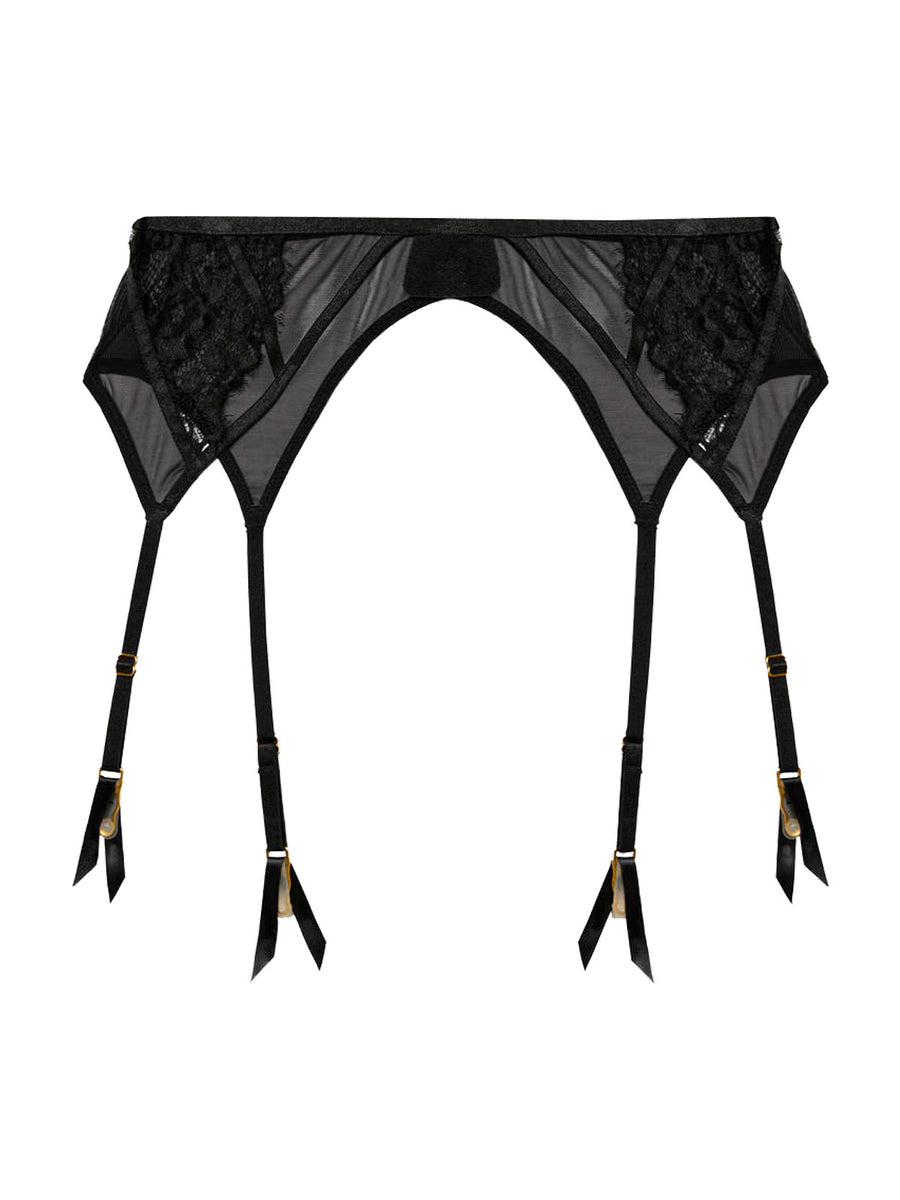 Kennedy Black Lace Garter Belt by Playful Promises | VienneMilano Kennedy Black Lace Garter Belt by Playful Promises | VienneMilano