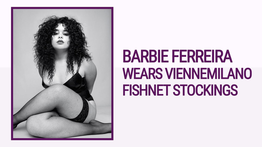 Barbie Ferreira wears VienneMilano Fishnet Stockings