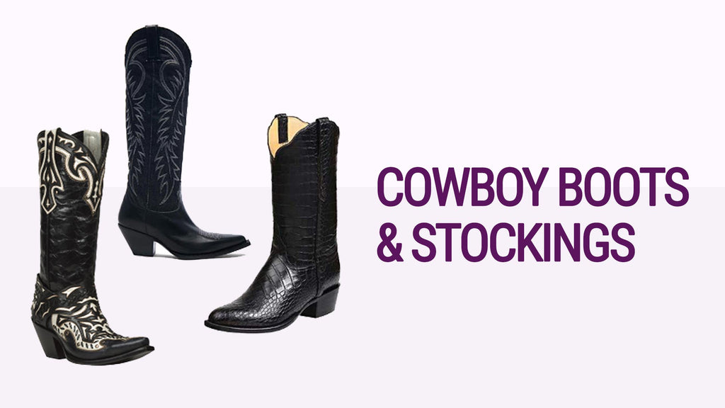 How To Pair Women's Cowboy Boots With Stockings