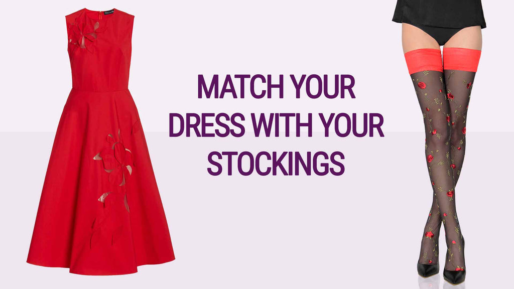 How to match stockings with dresses