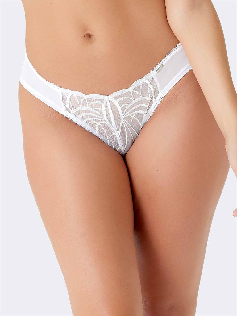 Soft and comfortable white bridal panties