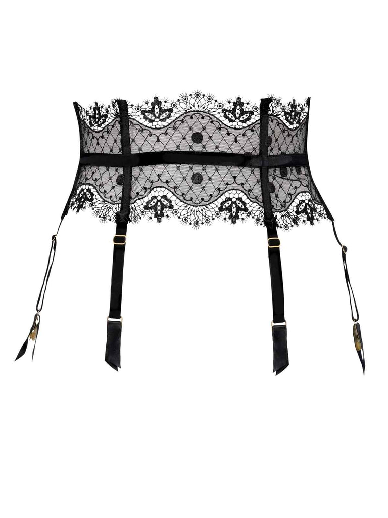 Kennedy Black Lace Garter Belt by Playful Promises | VienneMilano Kennedy Black Lace Garter Belt by Playful Promises | VienneMilano