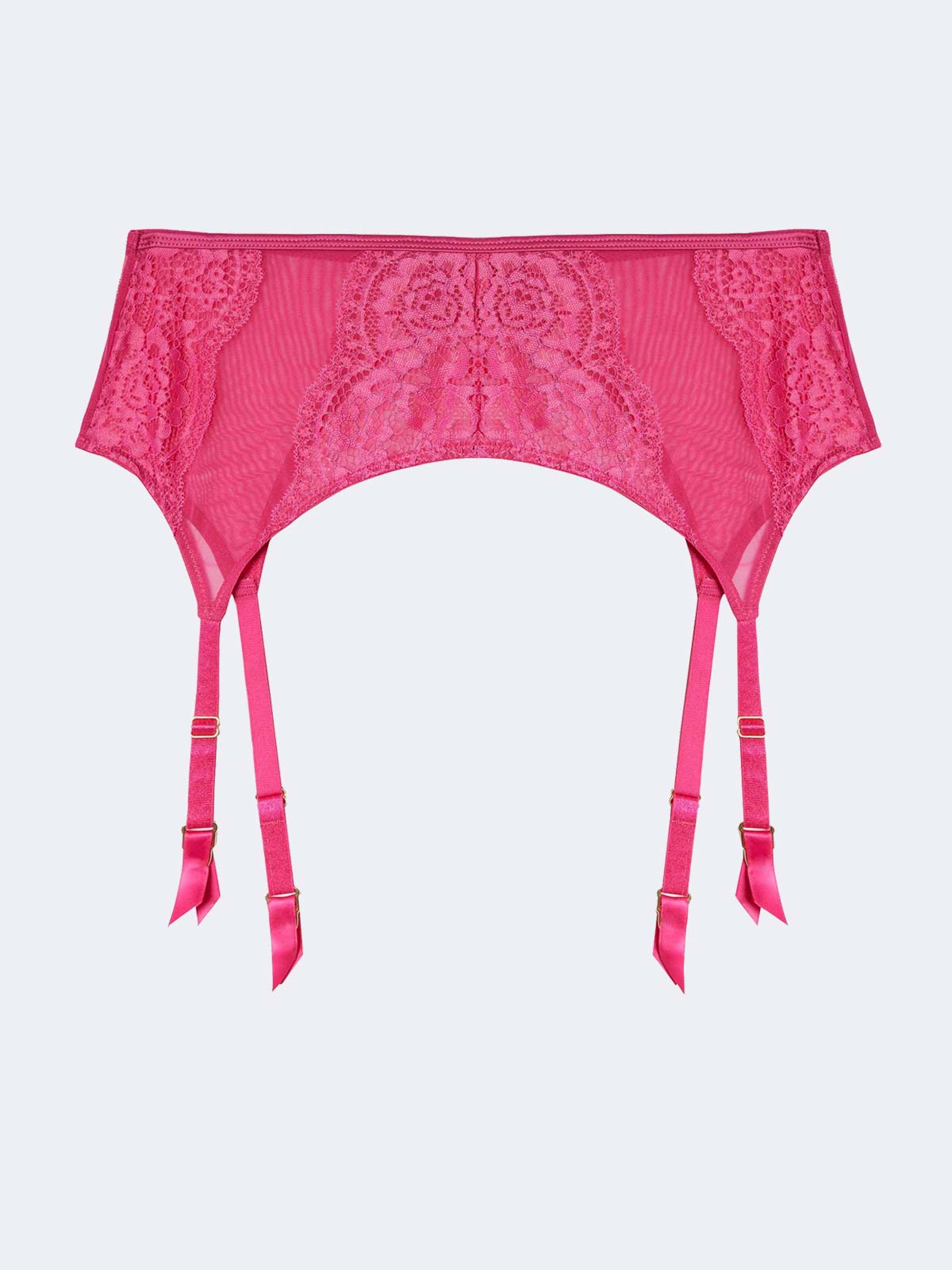 Ophelia Pink Lace Suspender Belt by Playful Promises