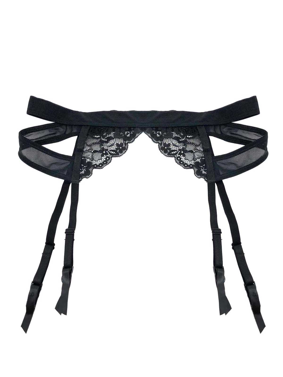 Phoebe Black Garter Belt by Playful Promises | VienneMilano Phoebe Black Garter Belt by Playful Promises | VienneMilano