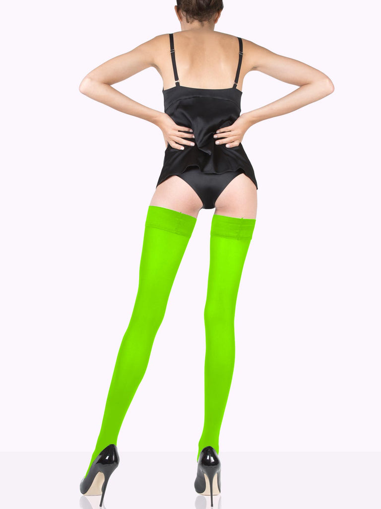 Jet Black CLAUDIA Matte Thigh Highs by VienneMilano sold by VienneMilano