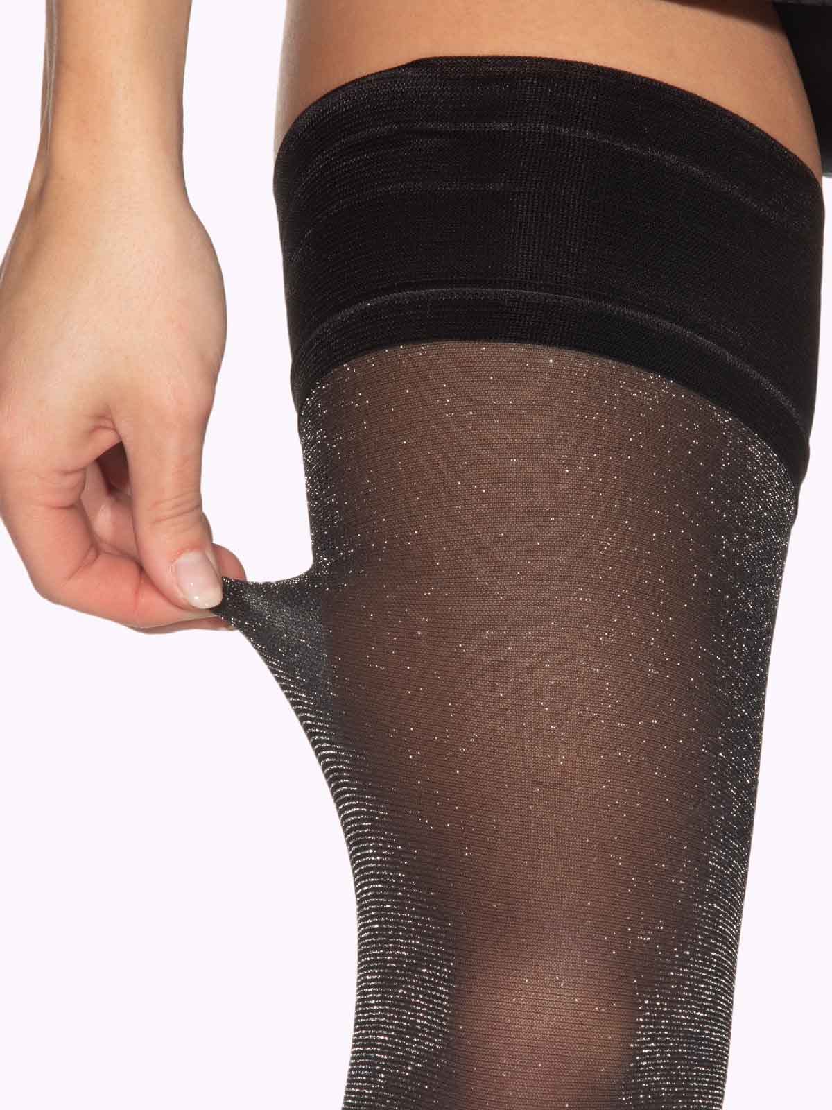 Rhinestone Glitter Thigh Highs GISELLA Sparkly Thigh Highs